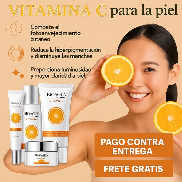 KIT VITAMINA C BIOAQUA - CAJA DE LUJO