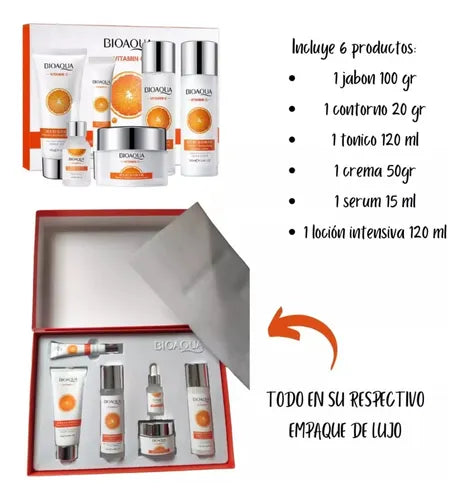 KIT VITAMINA C BIOAQUA - CAJA DE LUJO