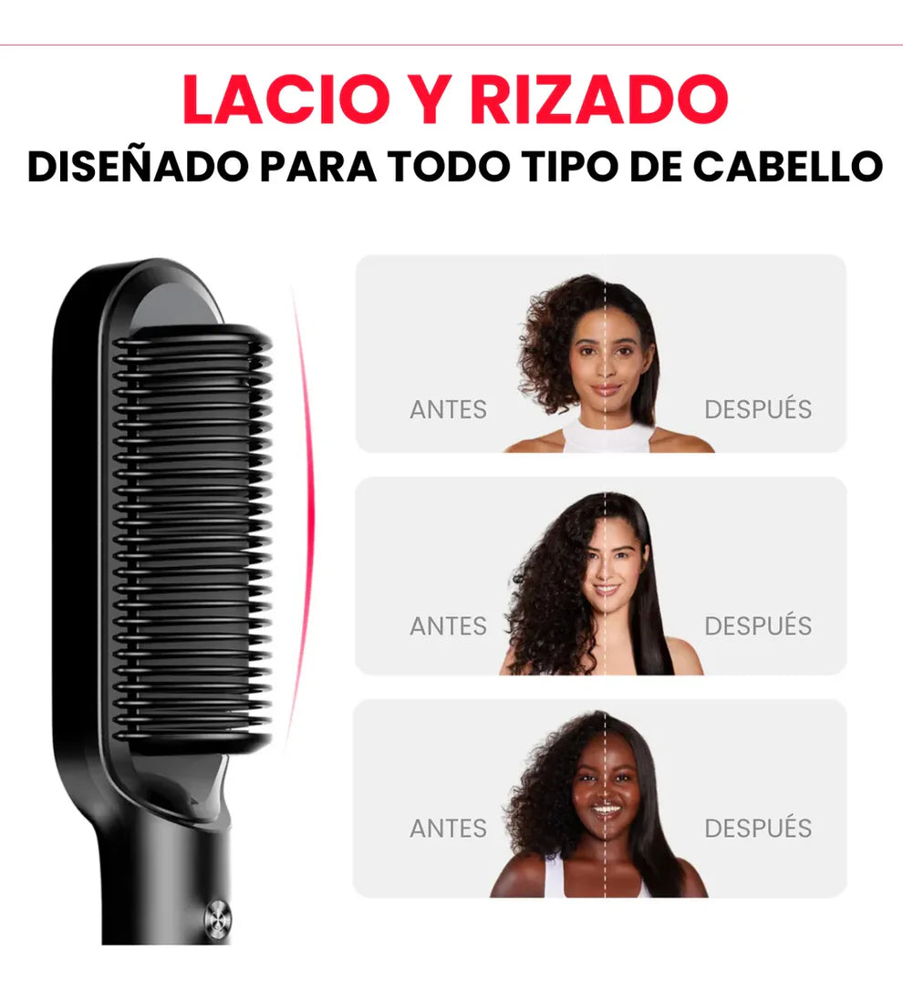 Plancha Cepillo Alisador 2 en 1