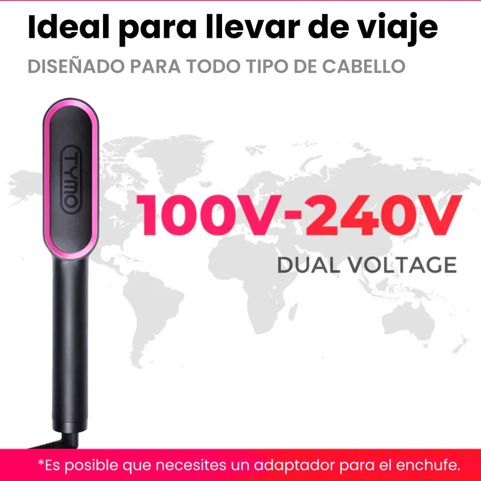 Plancha Cepillo Alisador 2 en 1